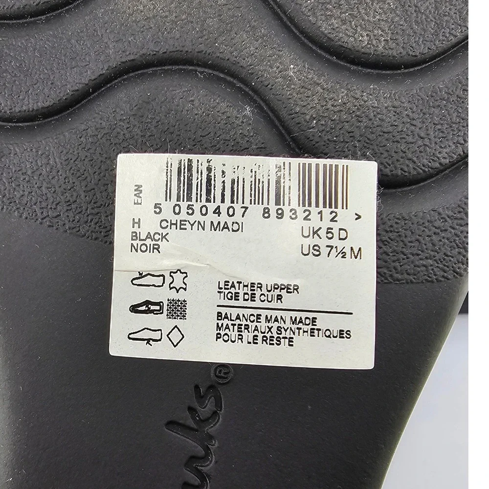 Clarks‎ Women's Cheyn Madi Black Leather Slip On Loafers Shoes SZ 7.5 M 61246006 - Picture 5 of 10